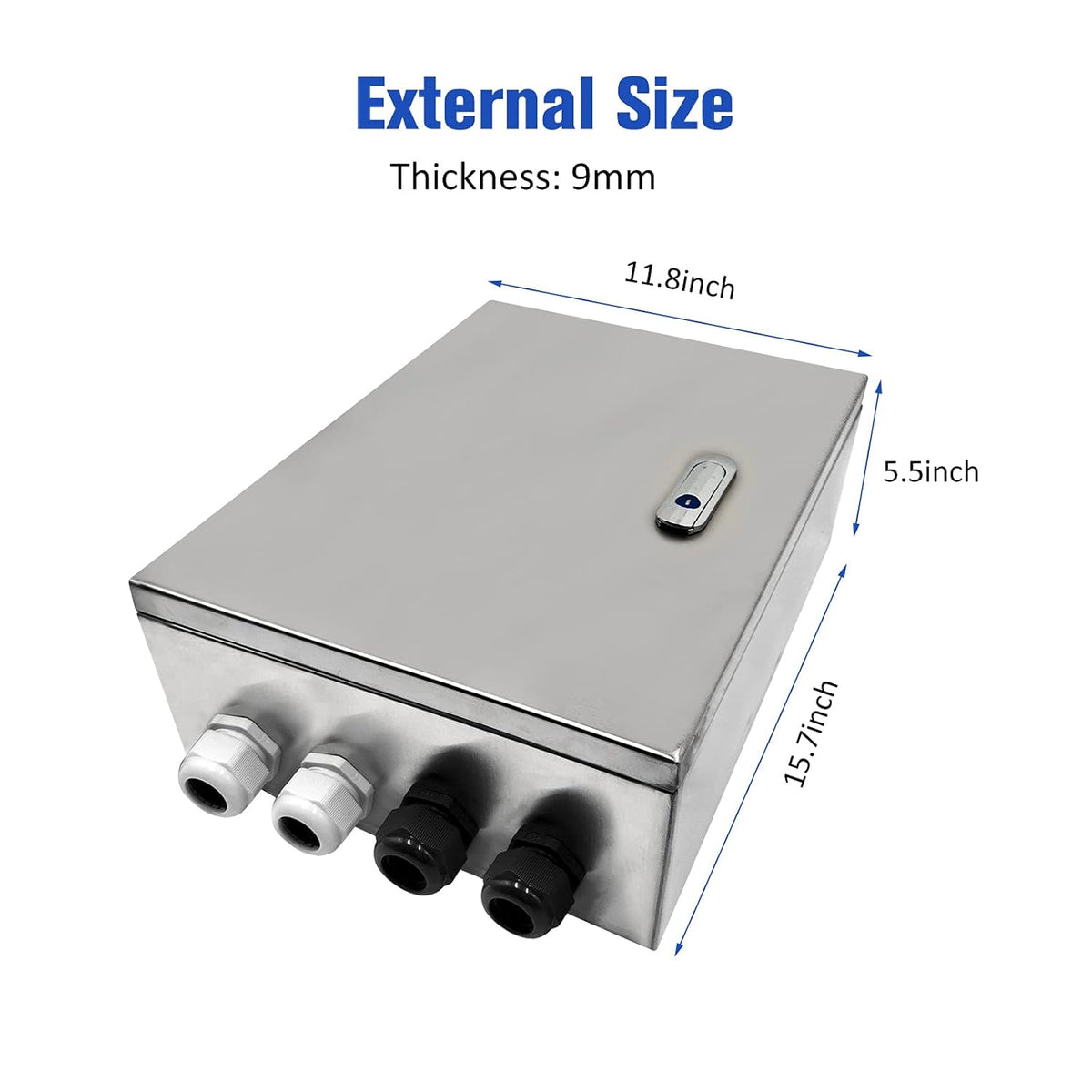 304 Stainless Steel IP65 Waterproof Junction Box with Lock X889105