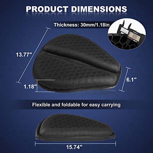 Foldable Large 3D-Honeycomb Breathable Motorcycle Gel Seat Cushion W883