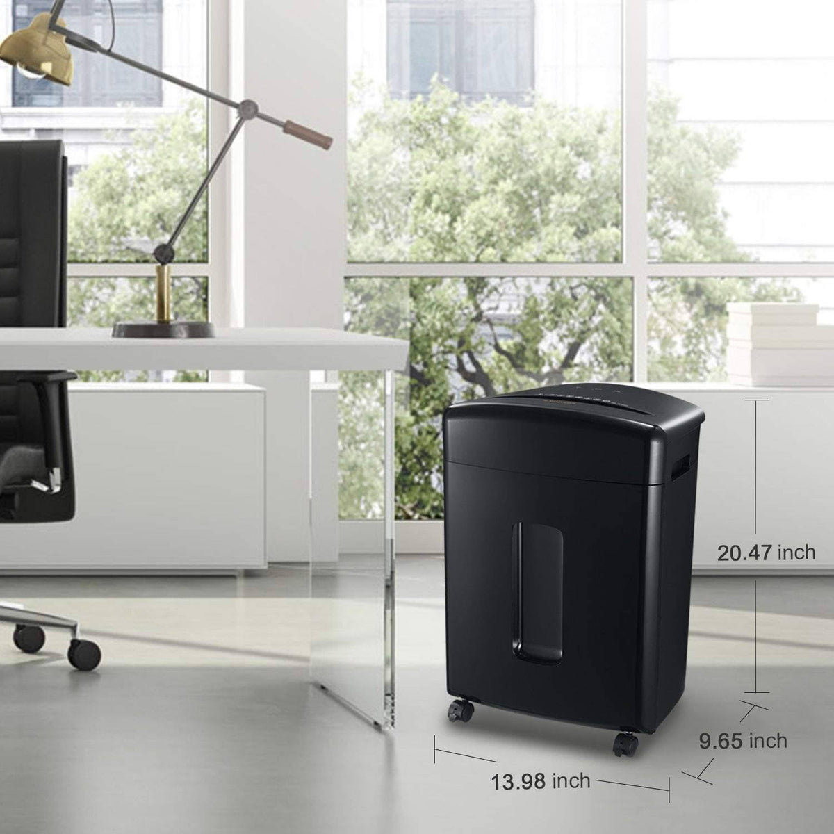 15-Sheet Cross-Cut Paper Shredder Black Q3919