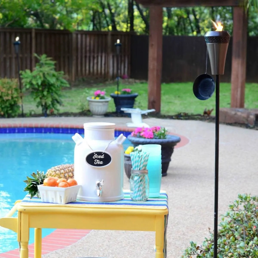 66 inch Metal TIKI Torch with Large Flame Q30943