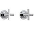 Matte White Two Handle Tub or Shower Trim B95115