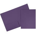 Dark Purple 50 Pack Two Pocket Folders 9 x 12 W1513