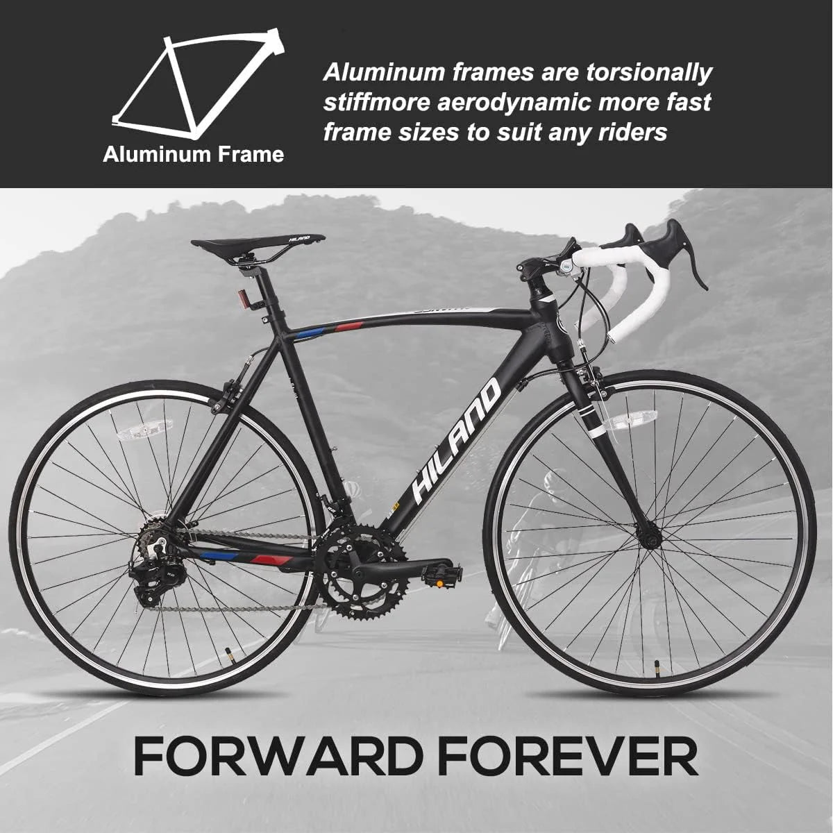 14 Speeds Light Weight Aluminum Frame 700C Road Bike Q4298
