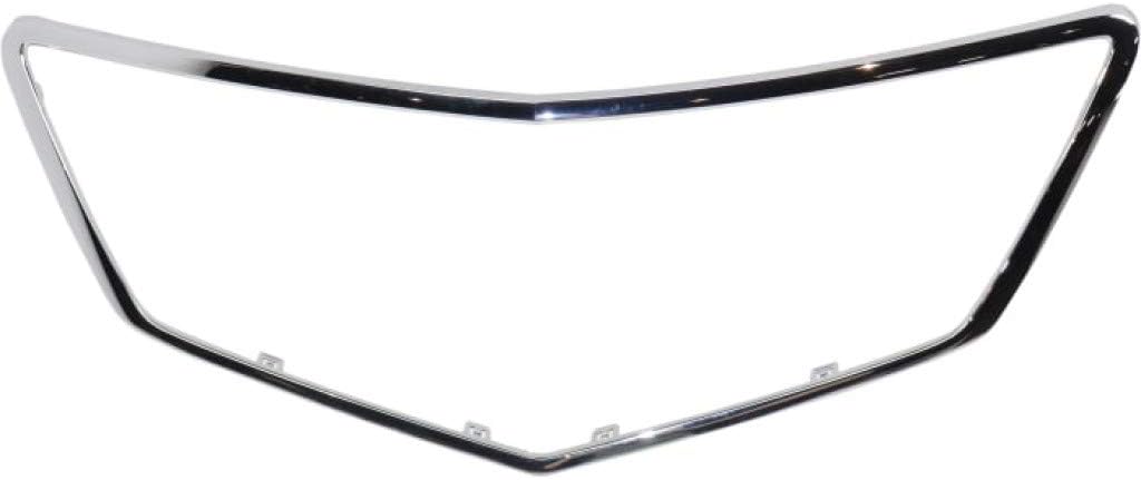 Chrome Plastic Grille Assembly with Clips W16419