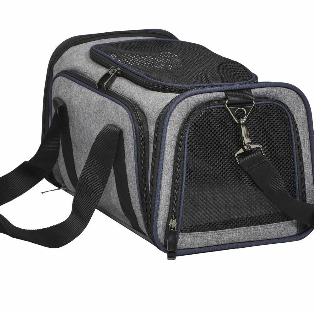Expandable Pet Carrier Small Gray T3018