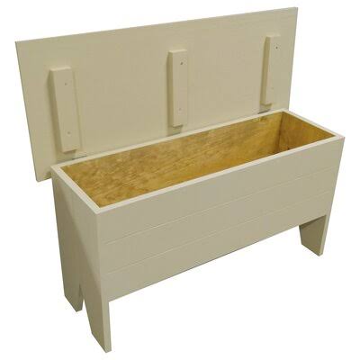 Cream Wooden Storage Bench H62944