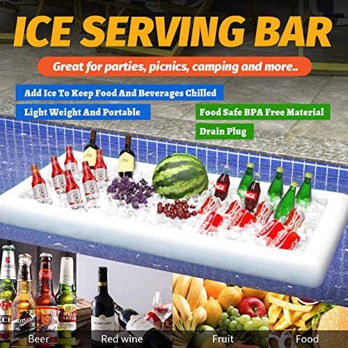 Large Inflatable Ice Serving Bar with Drain Plug D488069
