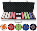 500pc Clay Poker Chips Set L247601