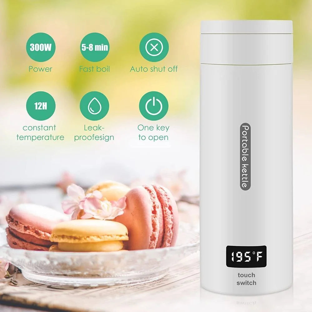 Electric Kettle 380ml Portable Thermal Cup J27448
