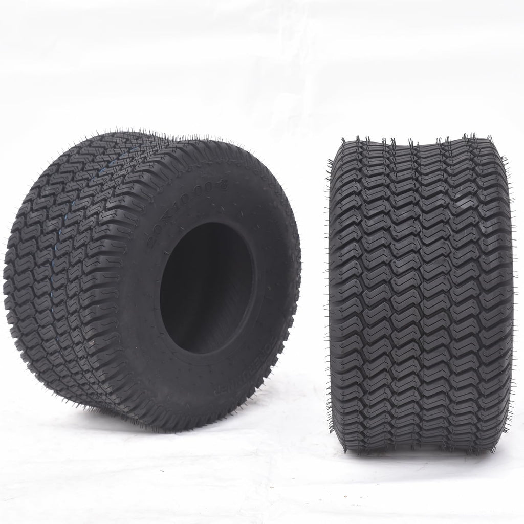 2 PCS 20x10-8 4PR Turf Saver Lawn Mower Tires U380