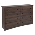 8 Drawer Espresso Composite Wood Dresser X299589