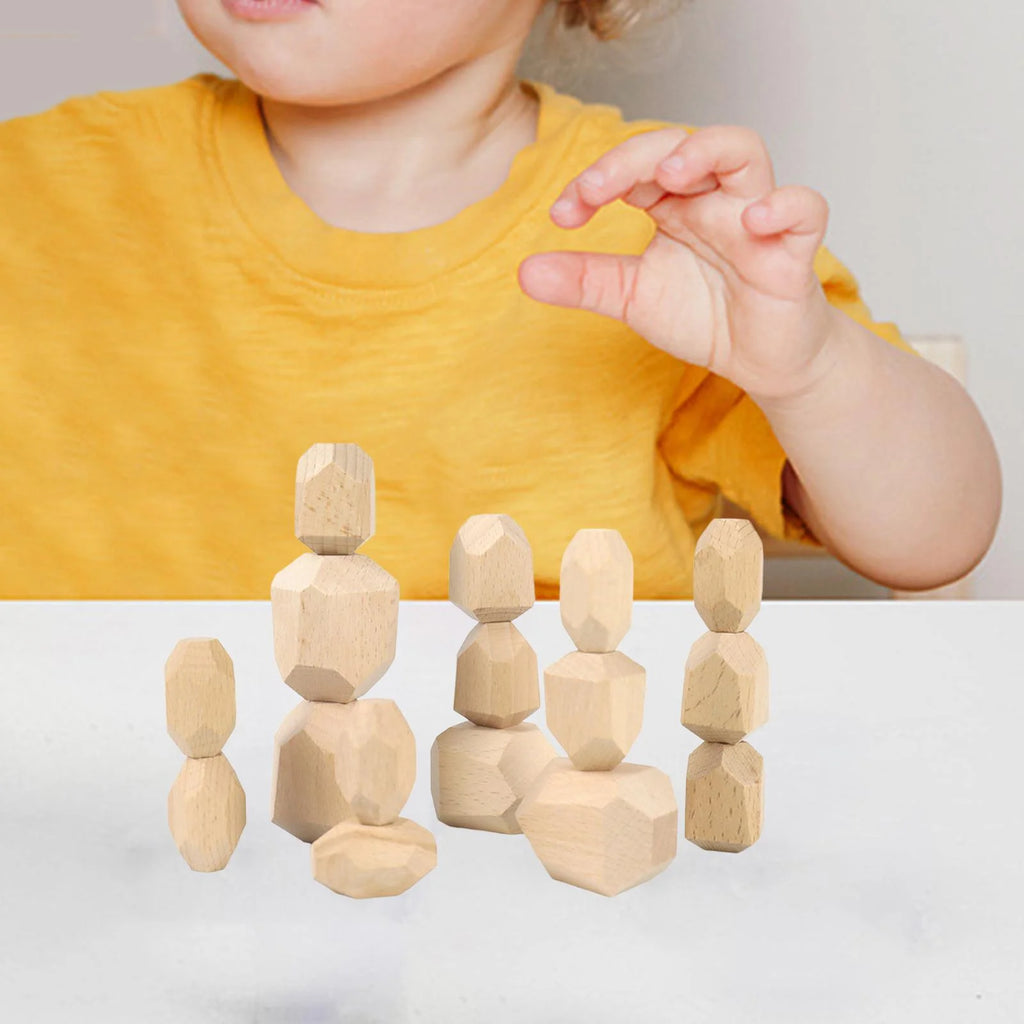 Wooden Stacking Stones Building Blocks N443608