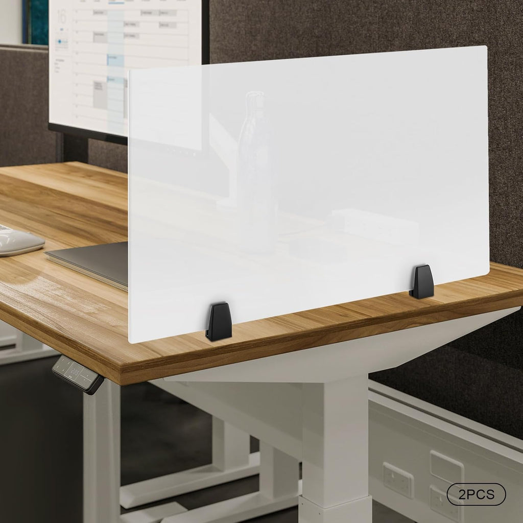 2 Pack Acrylic Desk Privacy Panel W617849