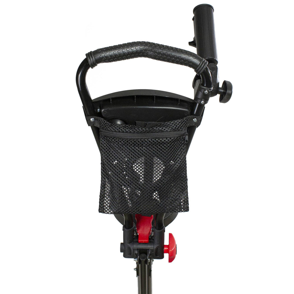 Black and Red 3 Wheel Golf Bag Push Cart S3474