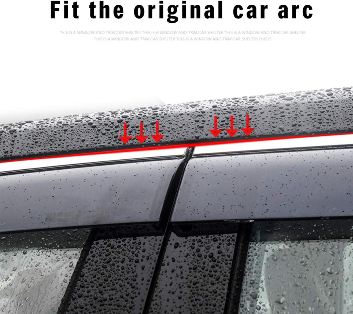 Smoke Side Window Deflectors for Audi Q7 H967340