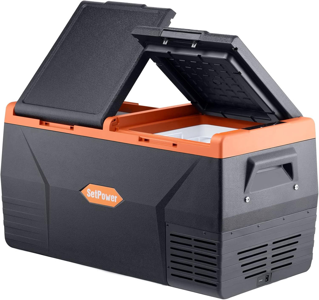 Portable Fridge Freezer with Wheels, 12-volt Compressor Cooler, Single Zone O124062
