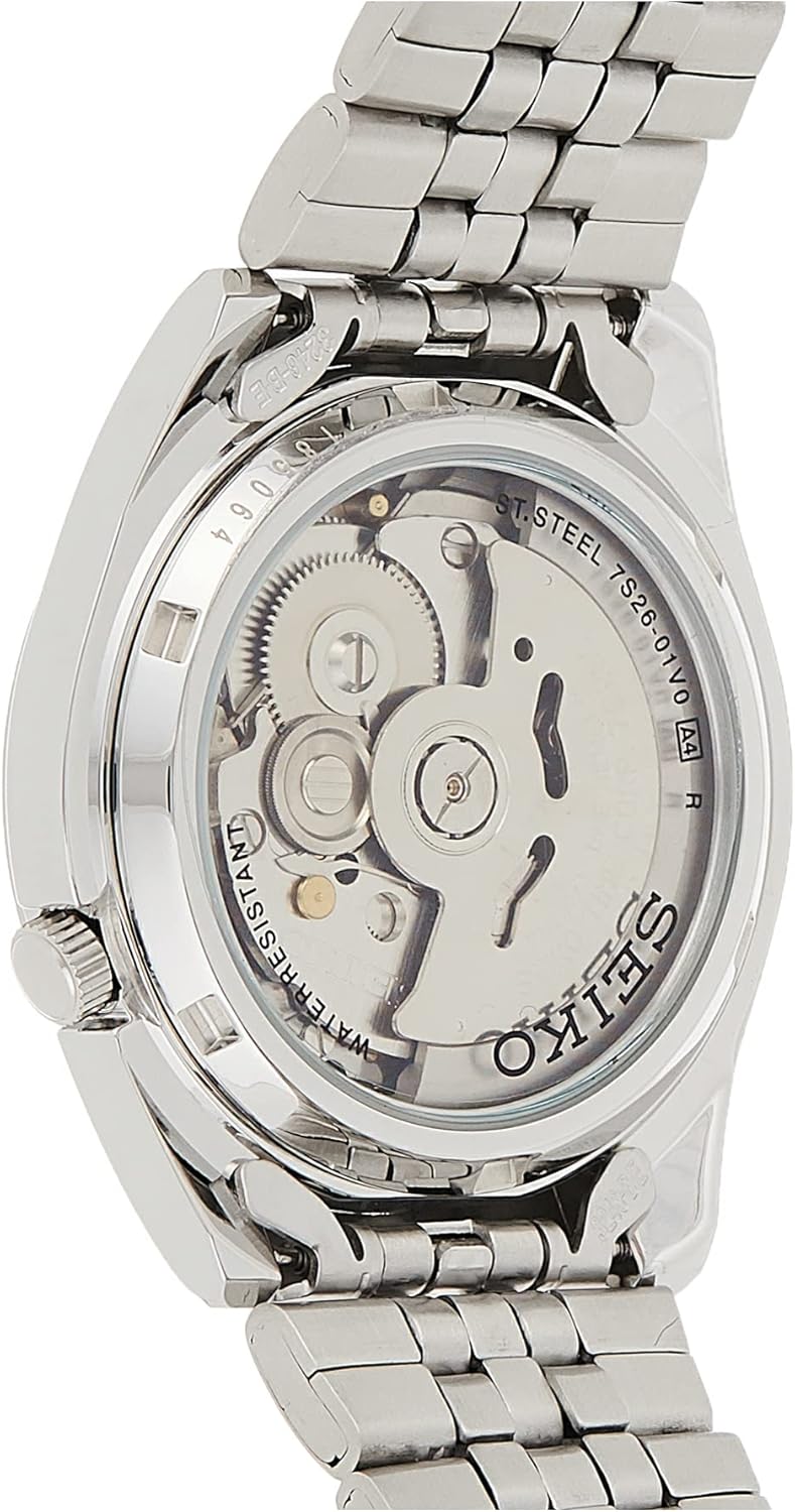 Automatic Watch with Black Dial, Day/Date Calendar, Luminous Hands, Stainless Steel Case & Bracelet T45534