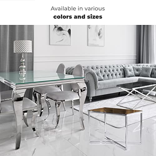 Rectangle Glass Table Top, 36 in x 72 in, Clear H585469
