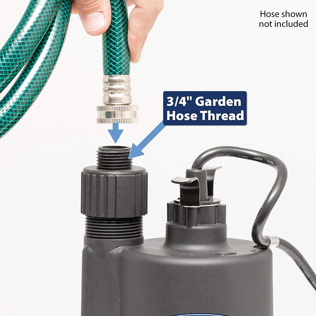 1/5 HP Thermoplastic Submersible Utility Pump with 10-Foot Cord R194539
