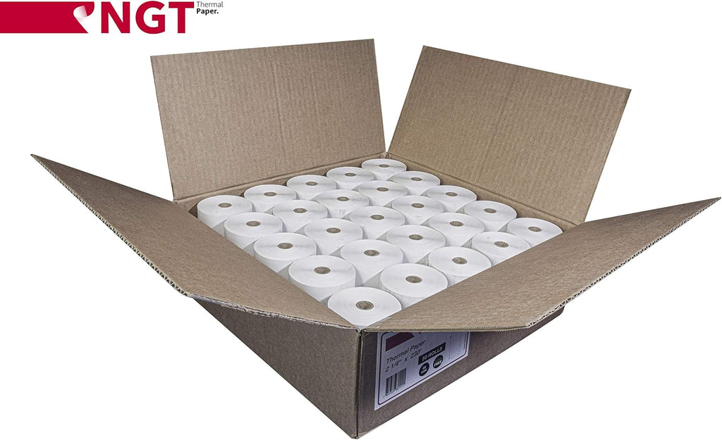 50 pcs 2 ¼-inch x 230’ Thermal Paper Rolls for POS O926739