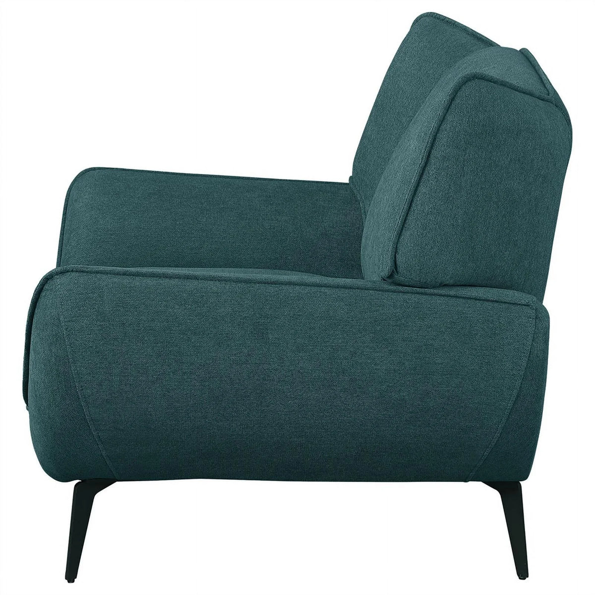 Teal Fabric Upholstered Wing Back Chair Q96317
