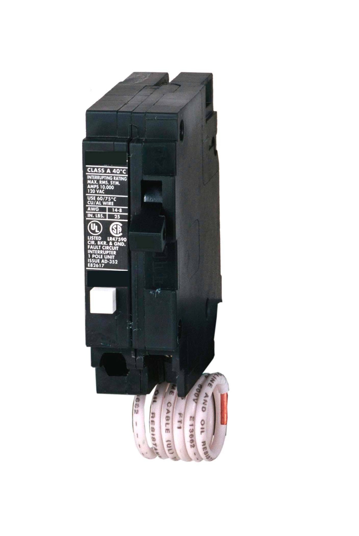 20 Amp Single Pole Ground Fault Equipment Protection Circuit Breaker H4673
