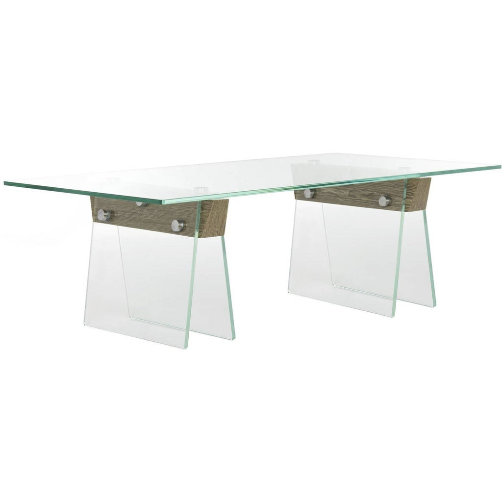 Grey/Clear Glass Coffee Table X6120