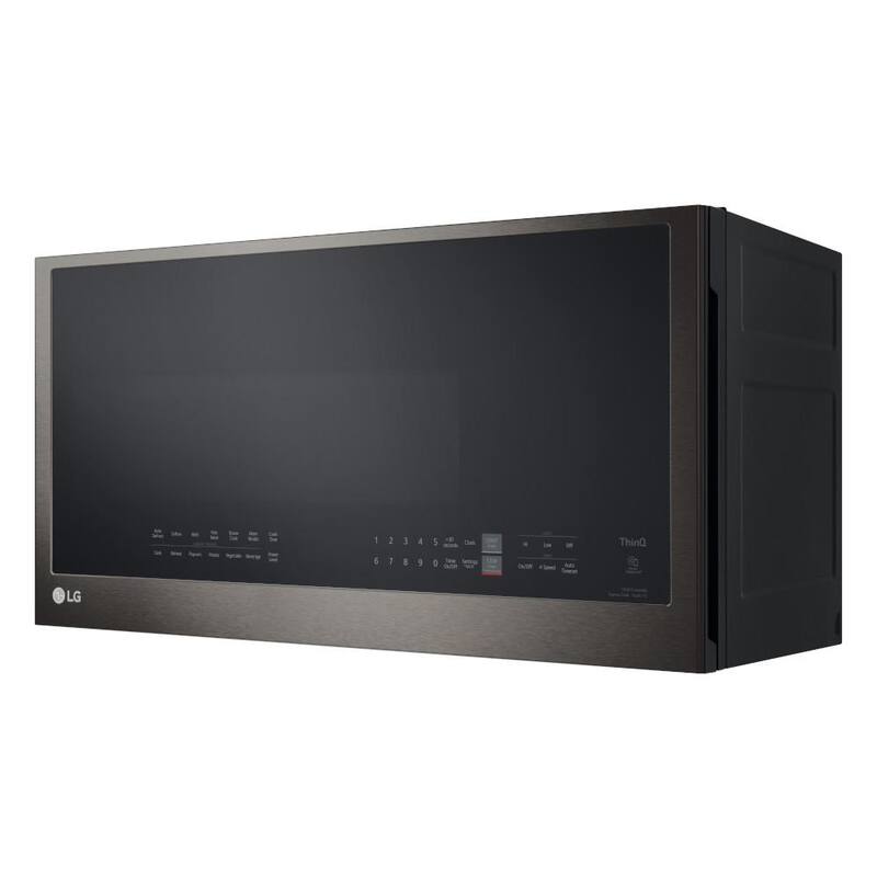 30 in. 2.1 cu. ft. Over the Range Microwave 1,050-Watt Black Stainless Steel A15440