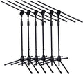 6 Pack Microphone Stand with Boom Arm, Height 38.5"-66" T10172