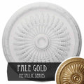 36x22OD x 1 1/2x22P Ceiling Medallion, Hand-Painted Pale Gold A953542