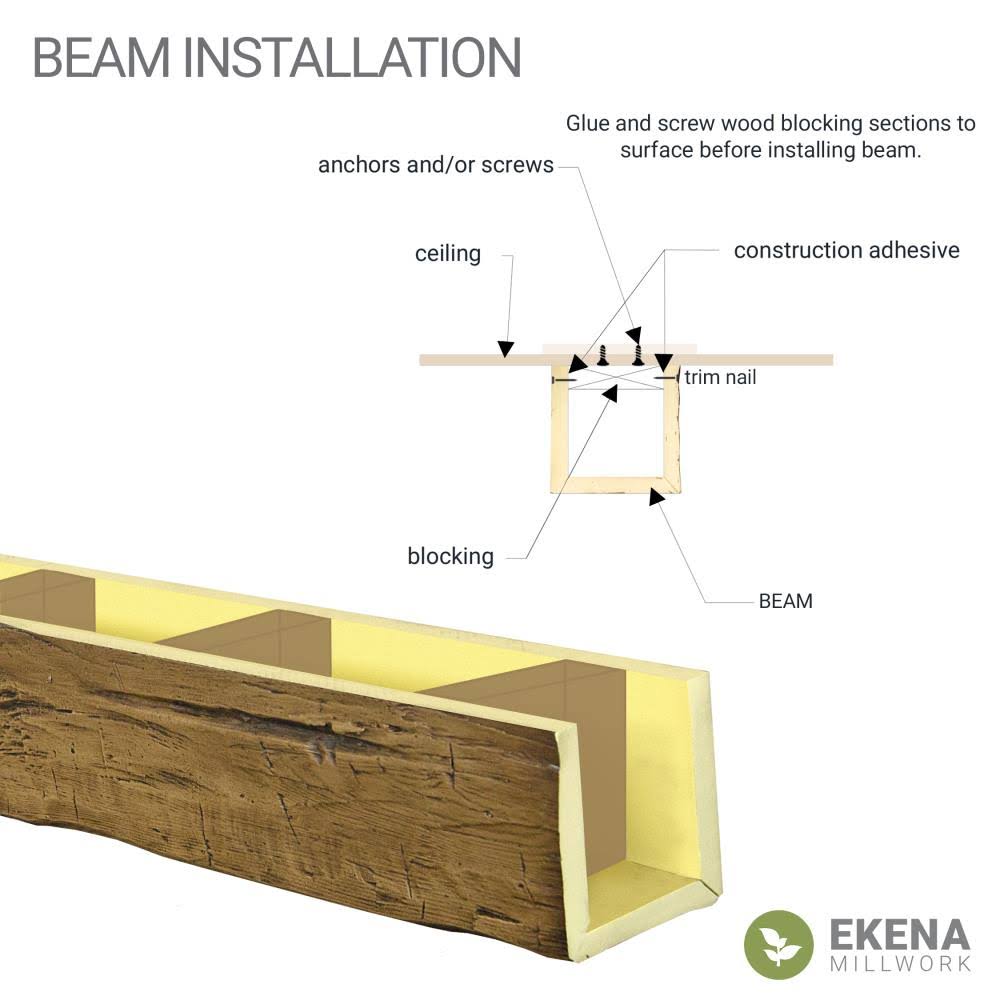 Natural Faux Wood Ceiling Beam V346