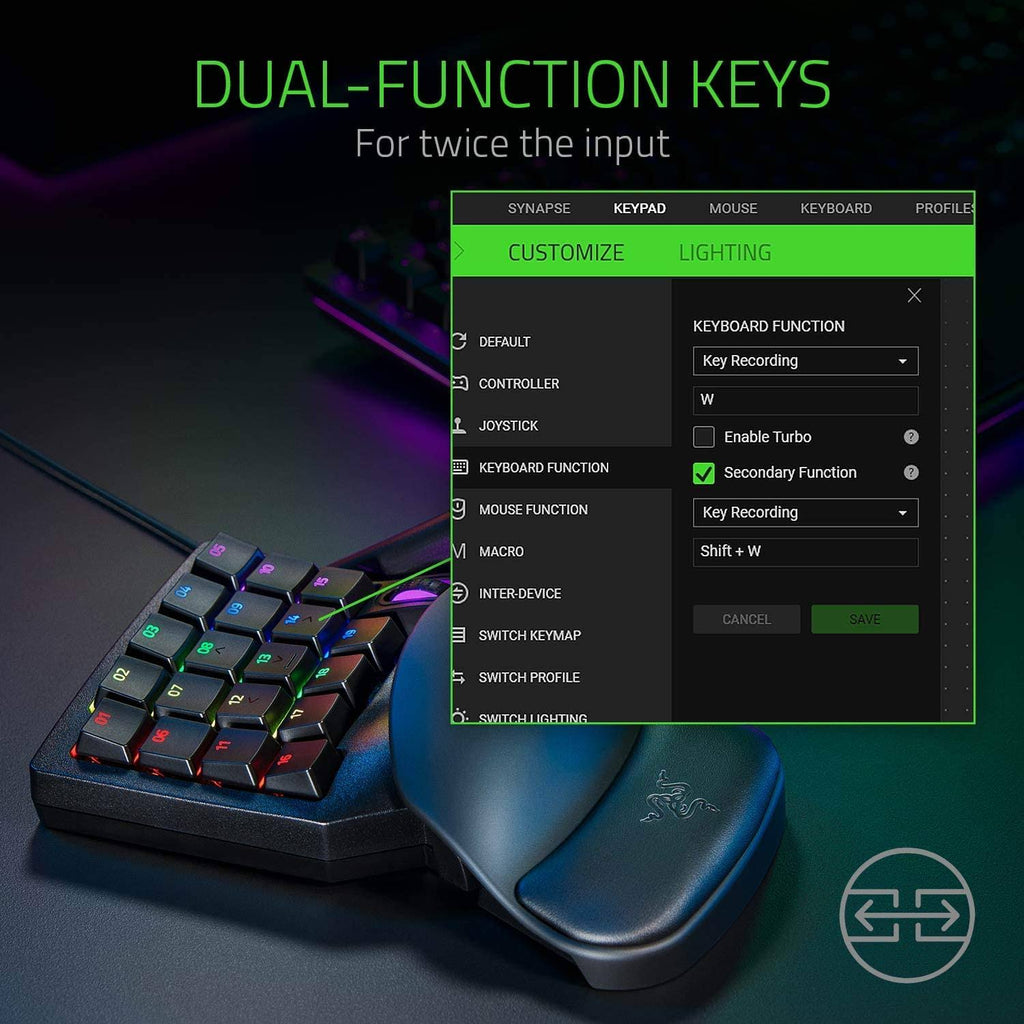 Black Analog Gaming Keypad E5659