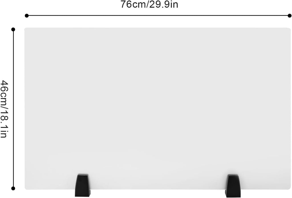 2 Pack Acrylic Desk Privacy Panel W617849