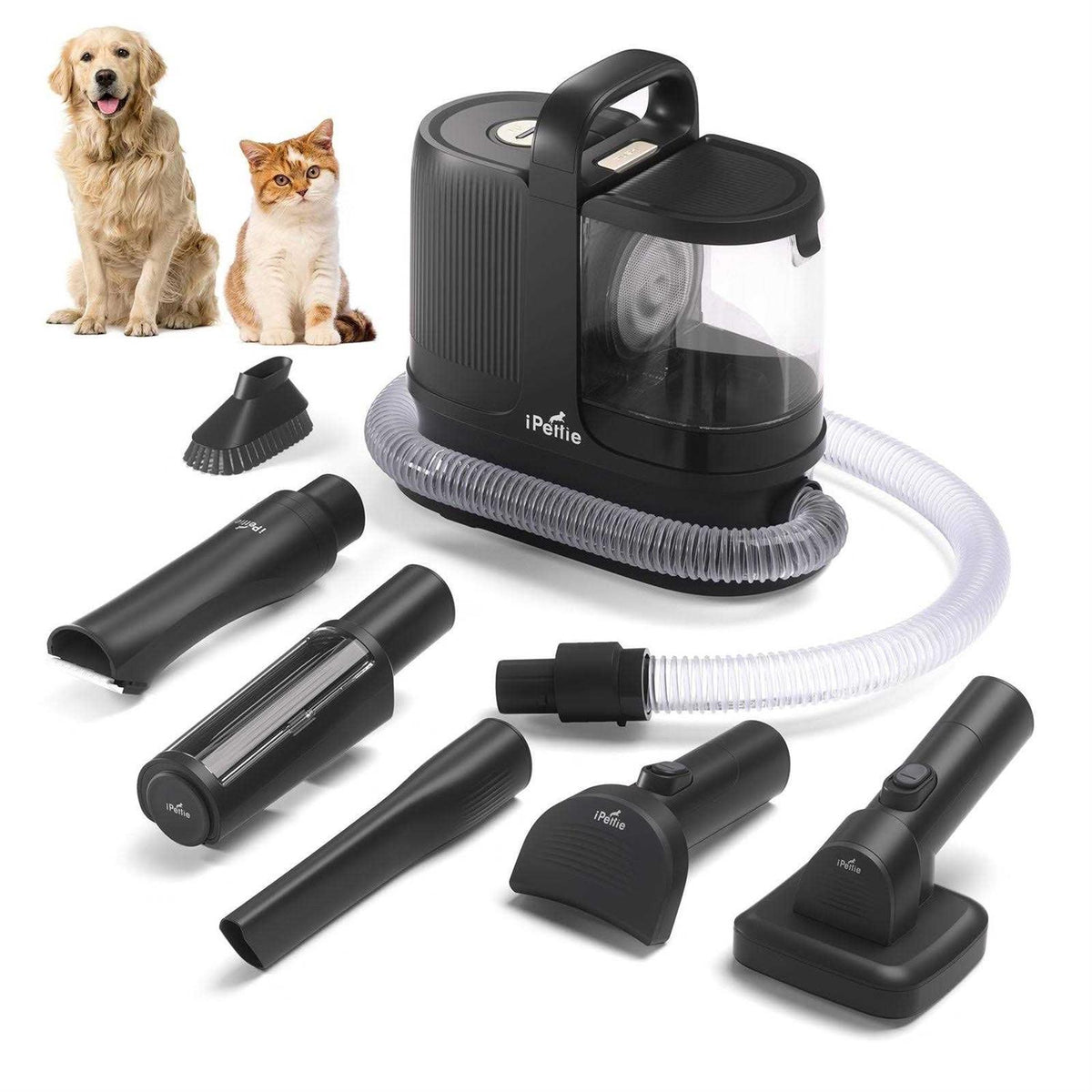 Pet Grooming Vacuum with 6-in 1 Grooming Kit P717