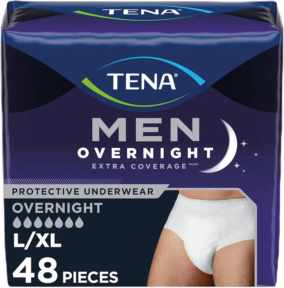 Overnight Extra Coverage Underwear L/XL 48 ct H490213