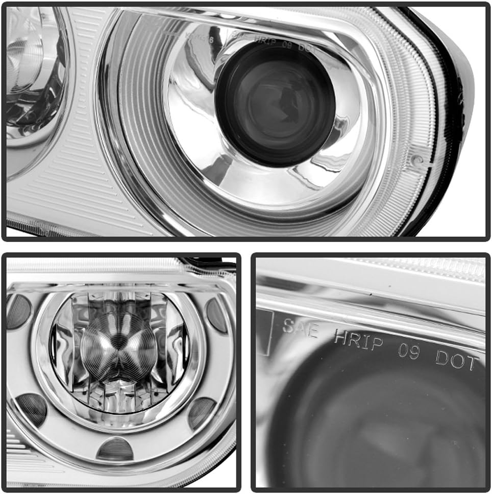 2008-2014 Challenger Headlights Headlamps Replacement HID Model Driver Passenger Side Set B4180
