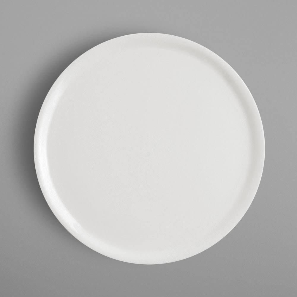 Ivory Porcelain Pizza Plate - 6/Case Q7034