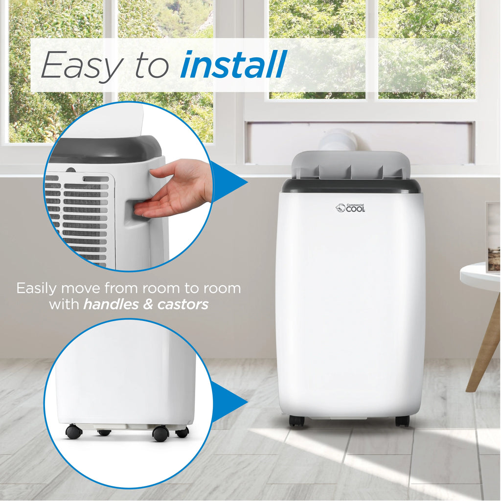 6,000 BTU Portable Air Conditioner with Remote Control, White A446