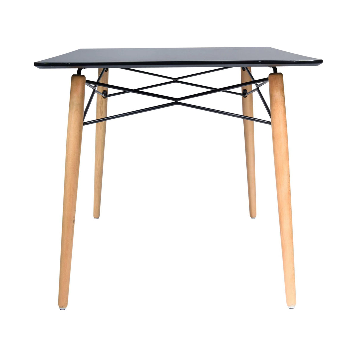 4Ft Rectangle Wooden Top Dining Table Q50483