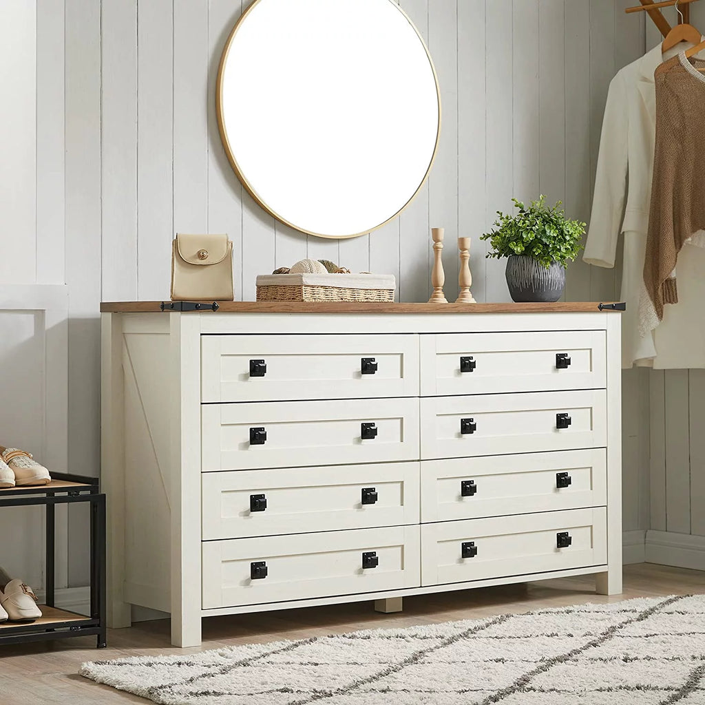 8 Drawer Wood Rustic Dresser H939025