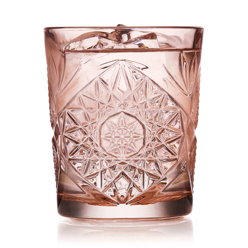 Rose 12-ounce Set of 4 Old Fashioned Glasses D233
