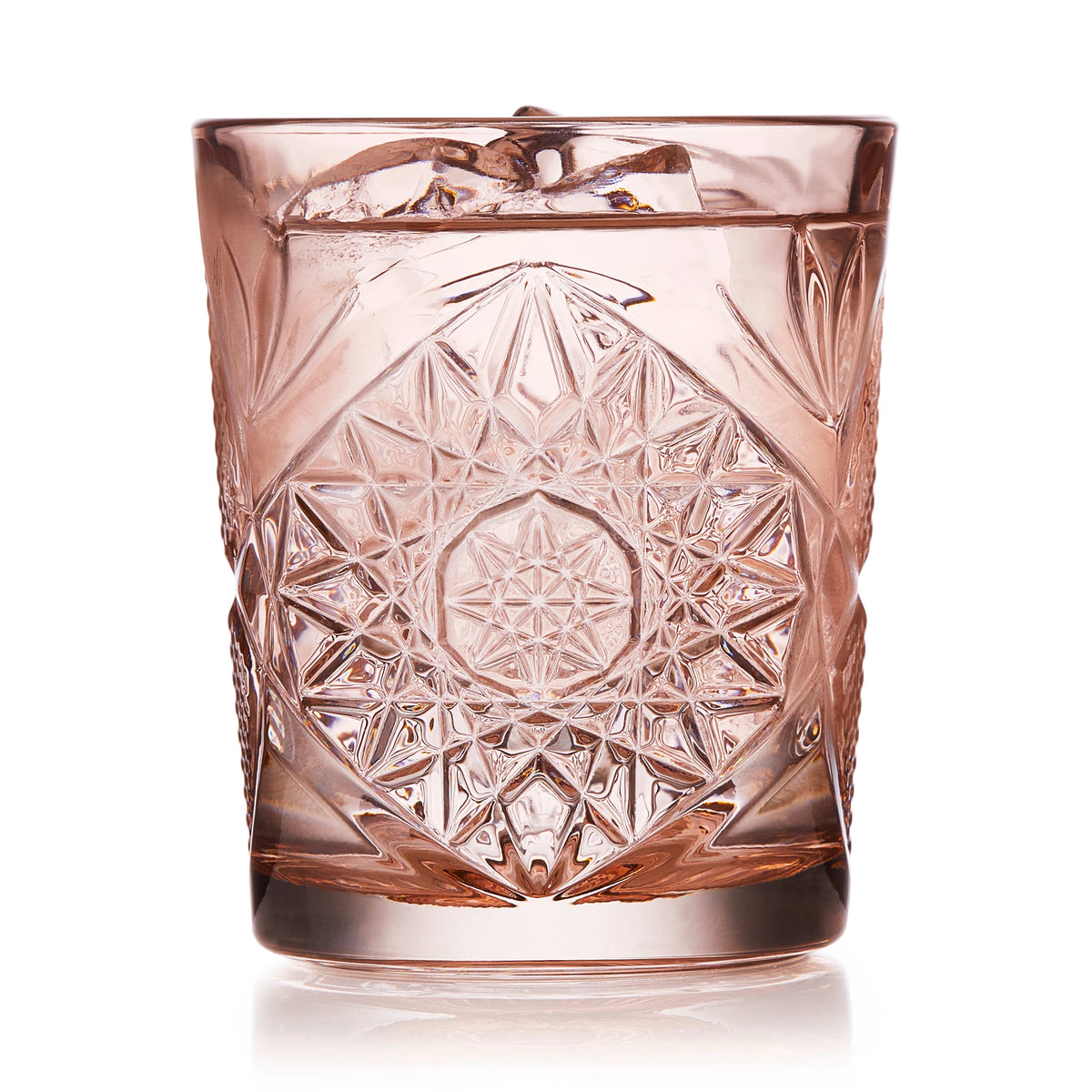 Rose 12-ounce Set of 4 Old Fashioned Glasses D233