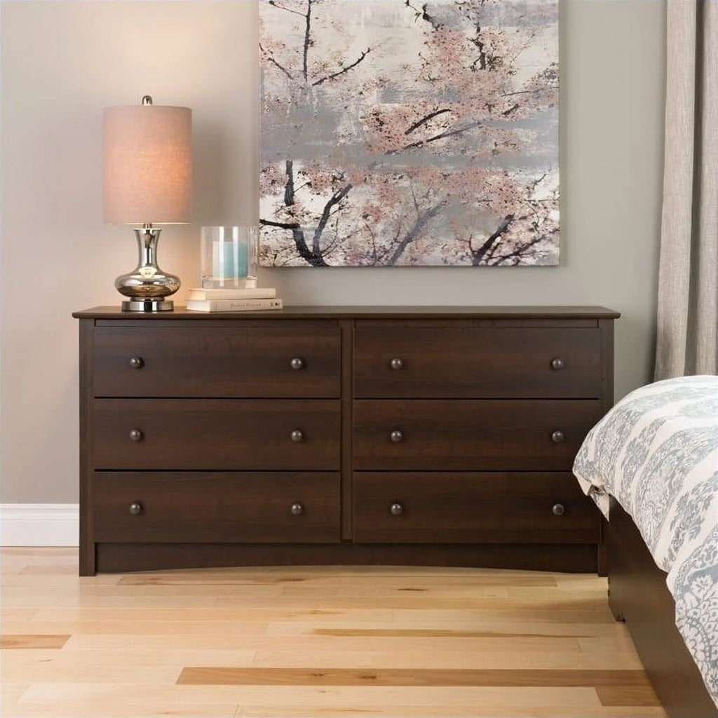 5-Piece Set with 2 Night Tables Chest Dresser and Tall Nightstand S8740