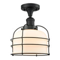 Large Bell Cage 1 Light Semi-Flush Mount U185169