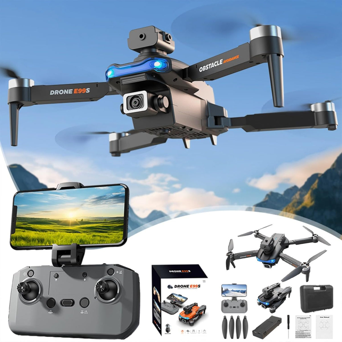 Drone With 1080P Camera Brushless Motor RC Quadcopter S488083
