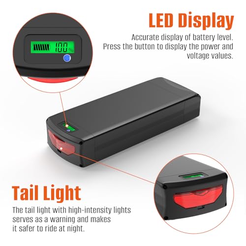 52V 72V 20AH 25AH 28.8AH Waterproof Lithium Battery with Rack E874658