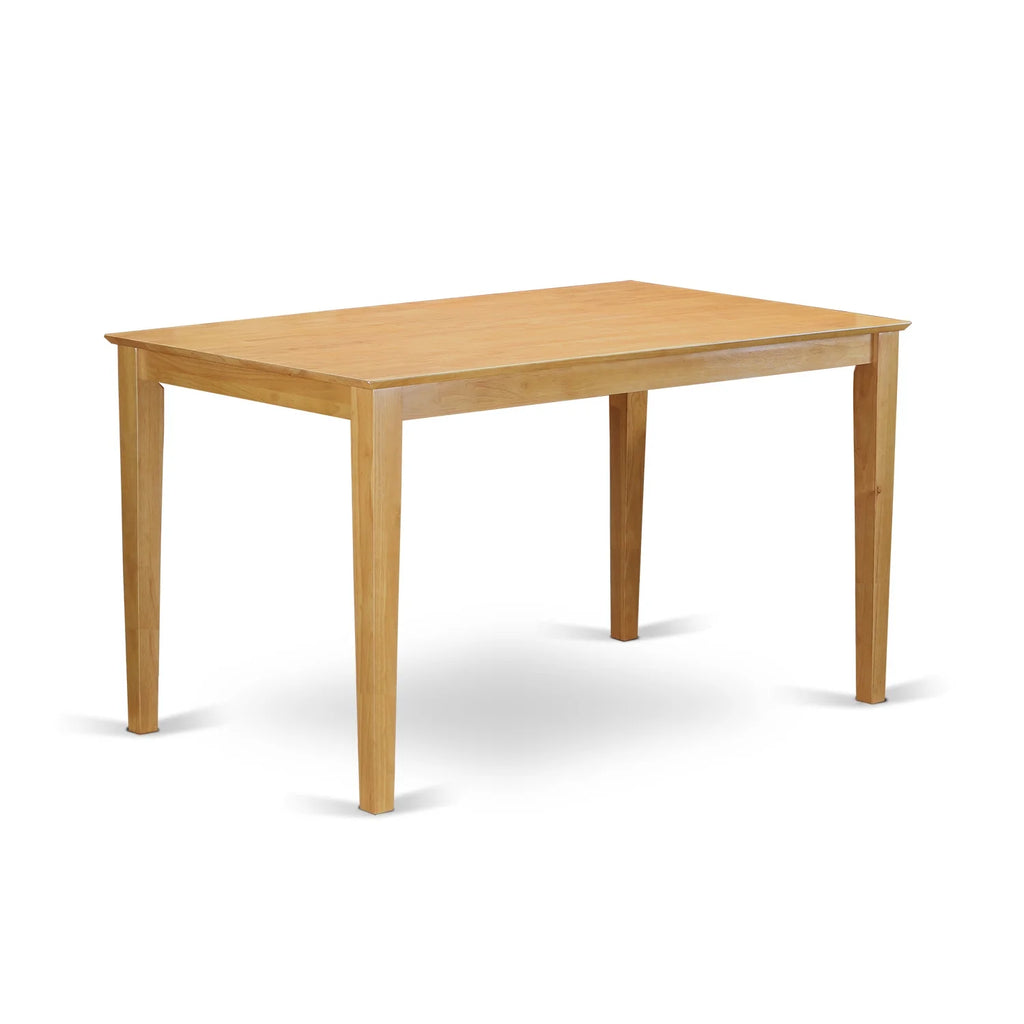 Counter Height Table & 6 Dinette Chairs Oak A14083