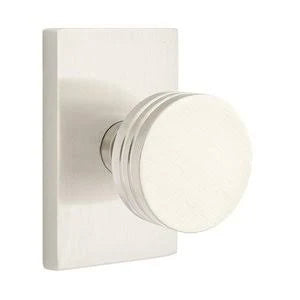 Satin Nickel Door Knob and Rectangular Rose R310
