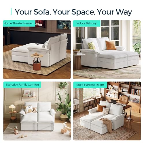 Dark Grey Chenille U Shaped Sectional Sofa L764045