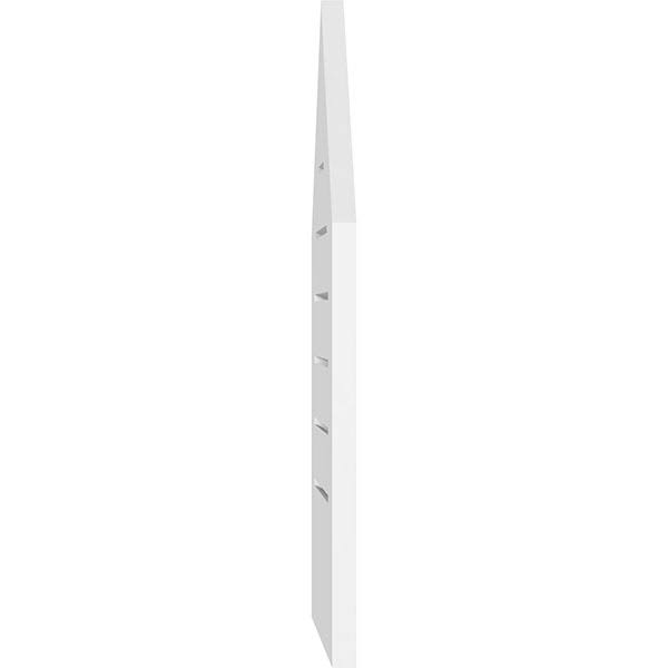Peaked Top Surface Mount PVC Gable Vent 9/12 Pitch X824